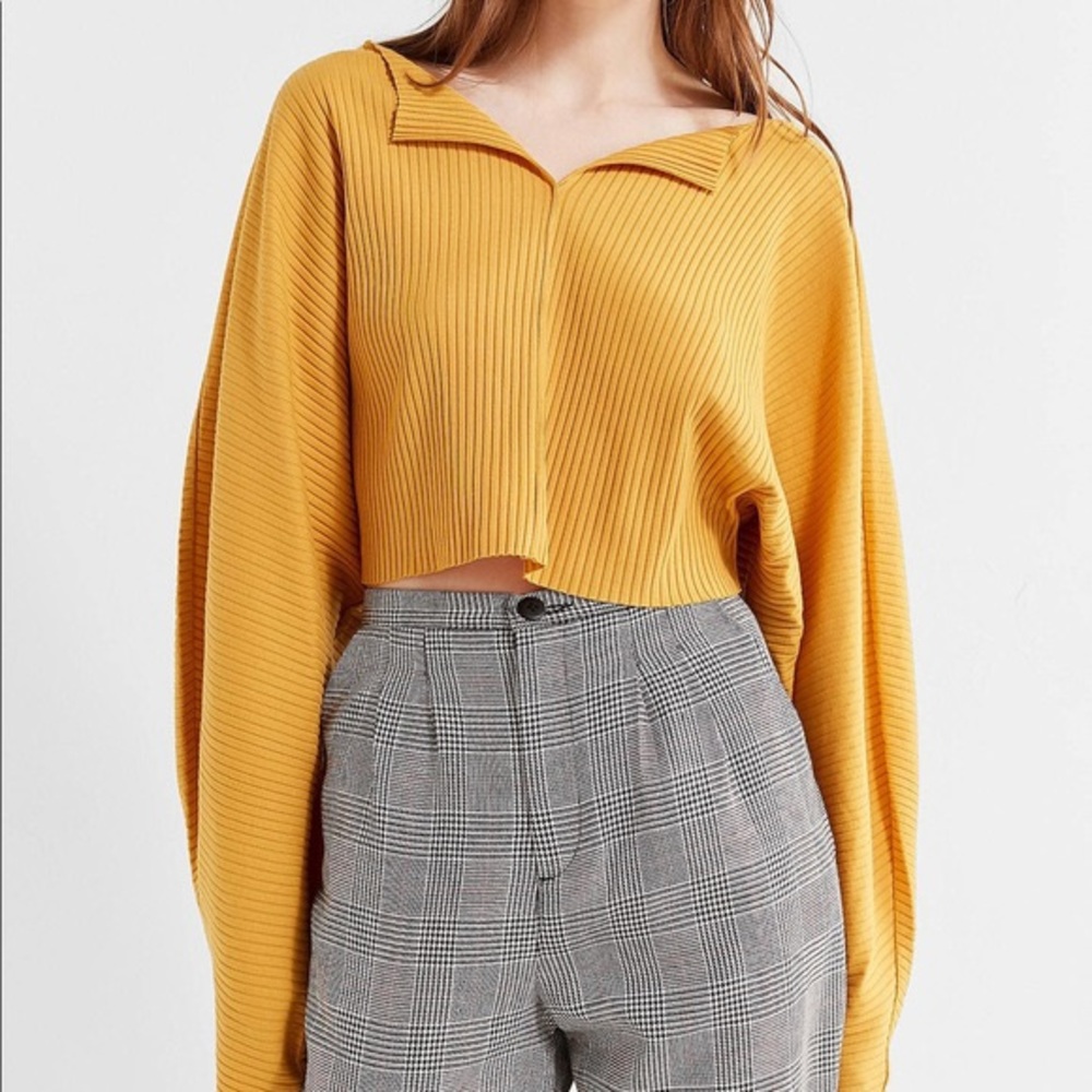 Urban Outfitters ribbed crop long sleeve